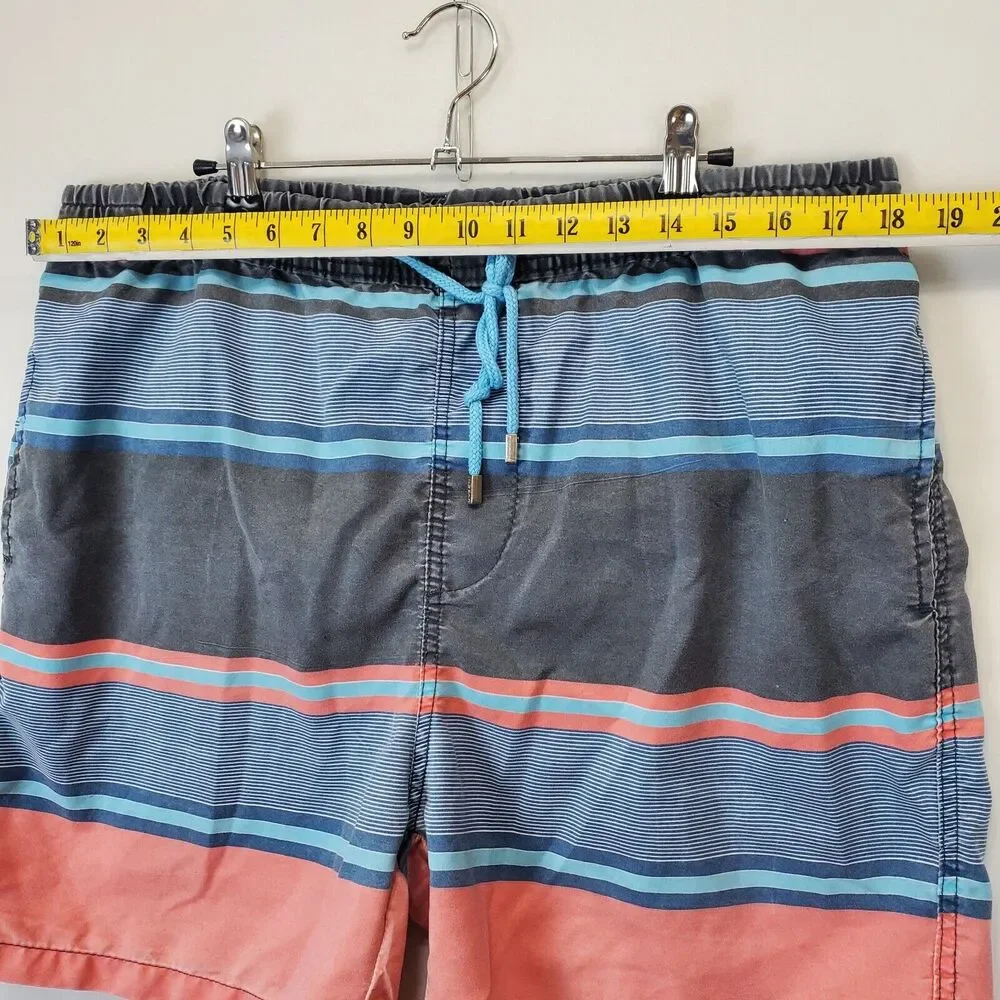 Ingear Swim Trunks Men XL 40 / 42 Drawstring Mesh Lining Beach Shorts Blue
